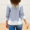 GMXIA Women's Fashion Casual Christmas Print Autumn and Winter Shoulder Print Loose Long Sleeve Round Neck T-shirts and Tops