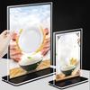 Transparent Catalog Menu Display Stand Double Sided Table Card Sign New Photo Display Frame