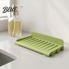 Suction Cup Kitchen Mat Silicone Sink Faucet Mat Foldable Splash Guard with Cup