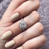 New Fashion Wedding Rings For Women Classic All Size Zircon White Gold Color Engagement Anniversary Ring Jewelry  R531
