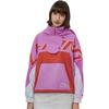 Li Ning Color Block Letter Half Zip Hooded Jacket Women Jackets Roland-Purple AFDR016-2