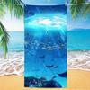 1pc Dolphin Octopus Animal Large Beach Towel, Quick Drying Water Absorbing Beach Towel, Swimming, Vacation, Camping Beach Towel