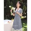 Women's Plaid Doll Collar A-line Dress