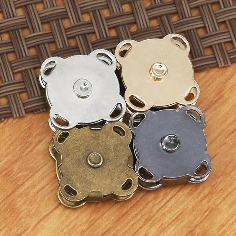 20set Bag Magnetic Snaps Buttons 14/18mm Plum Magnet Closure Buckle Purse Clothes Handbag Wallet DIY Accessories Jewelry Finding