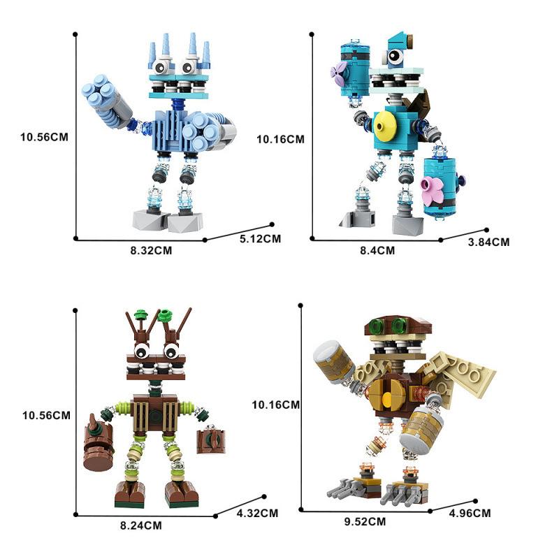 Game Series Water MonsteChoir Model Building Blocks Cartoon Boys Assembled Music Robot Decorative MOC Bricks Toys Holiday Gifts