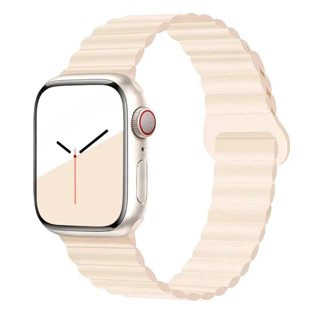 Magnetic Strap For Apple Watch Bands 45mm 38mm 49mm 40 42 41mm Silicone Sport Bracelet iWatch Series ultra 10 9 6 5 7 8 se 44mm