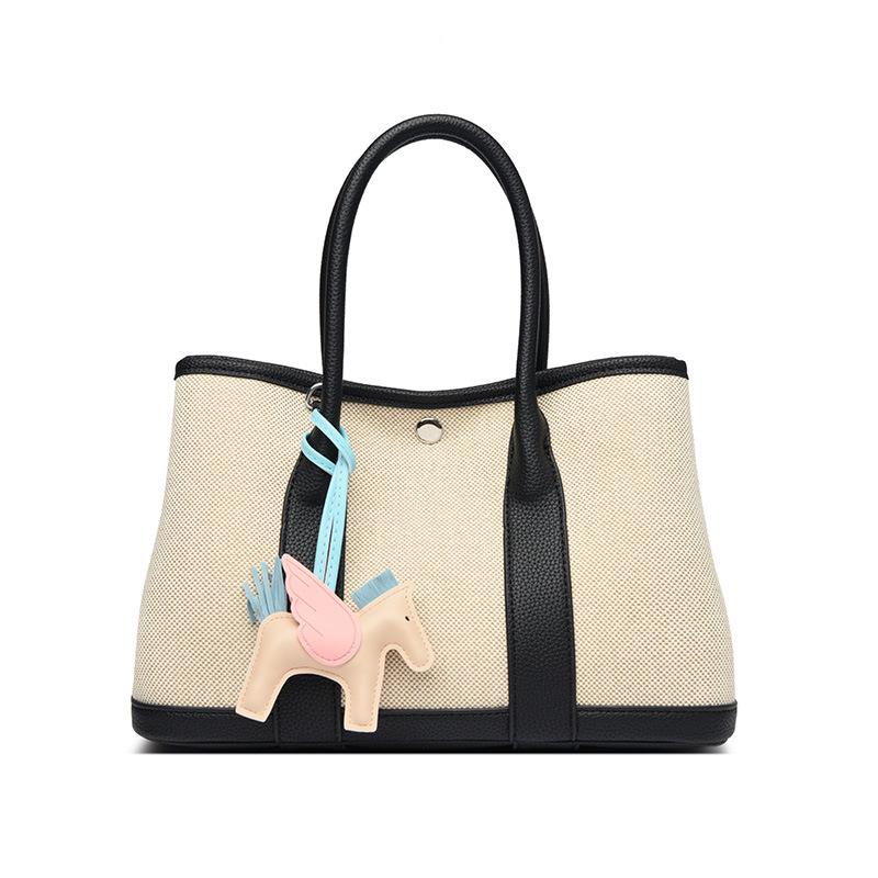 

PU leather spliced color-blocking women s lightweight commuting crossbody bag, soft leather hand-held shoulder bag бежевий