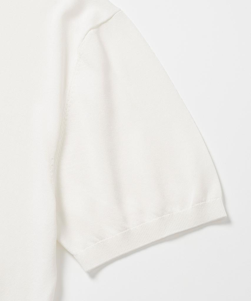 XOX Basic Cool Round Crop Short Sleeve Knit [Ivory]
