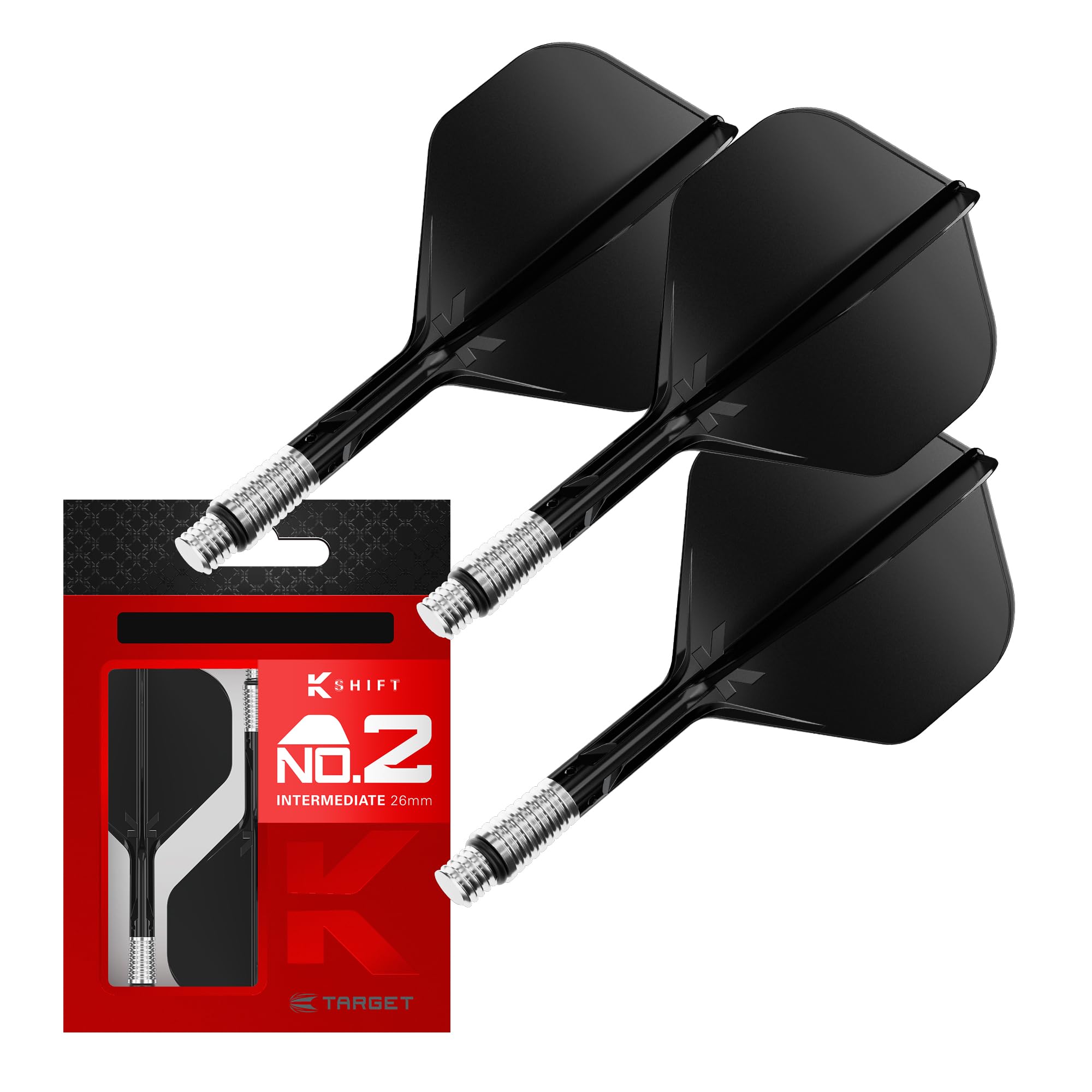 Target Darts K-SHIFT FLIGHT K Shift Flight & Shaft System Shift Spin Base NO2 Standard black 26mm чёрный
