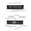 Power Amplifier Car Stereo Amplifier 7800W  12V 4 Channels Improve Sound Quality Class  Aluminum Alloy for Truck for UTV