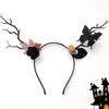 New Halloween Theme Pumpkin Vampire Floral Deer Headband Ghost Heads Headwear for Party Decor Christmas Cosplay Festival