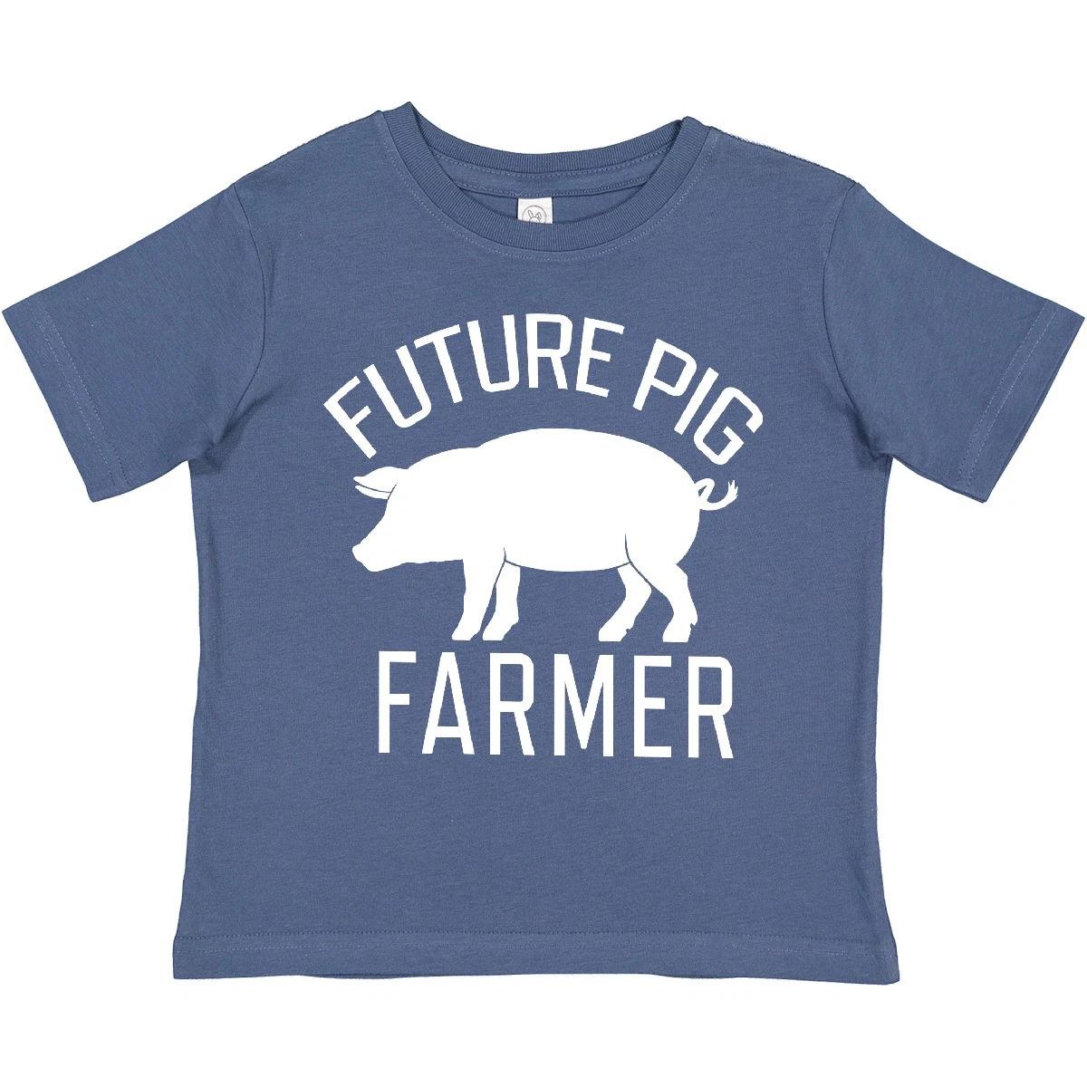 Inktastic Future Pig Farmer Toddler T-Shirt Pigs Piggy Farm Farms Raise Raising 120