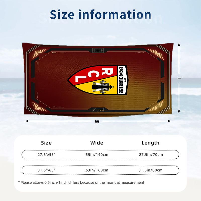 Lens FC print Quick Dry Beach Towel Microfiber Absorbent Portable Travel Swimming Towel