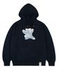 [Unisex] Big Cloud Bear Smile Hoodie_Navy