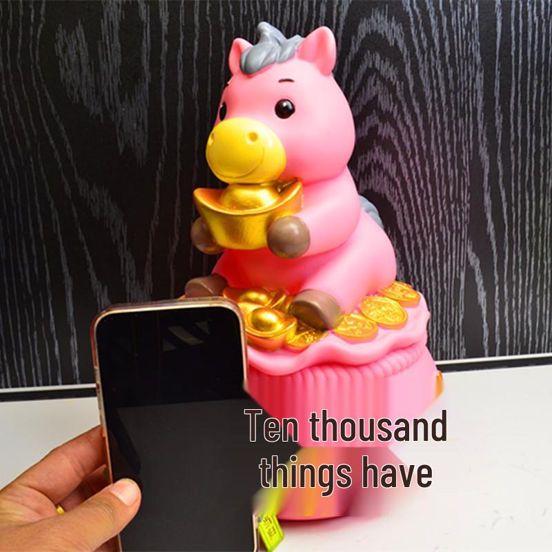 2026 Vårfest Häst Spara Pengar Burk - Kreativ Liten Häst Prydnad för Barnens Nyårspresent