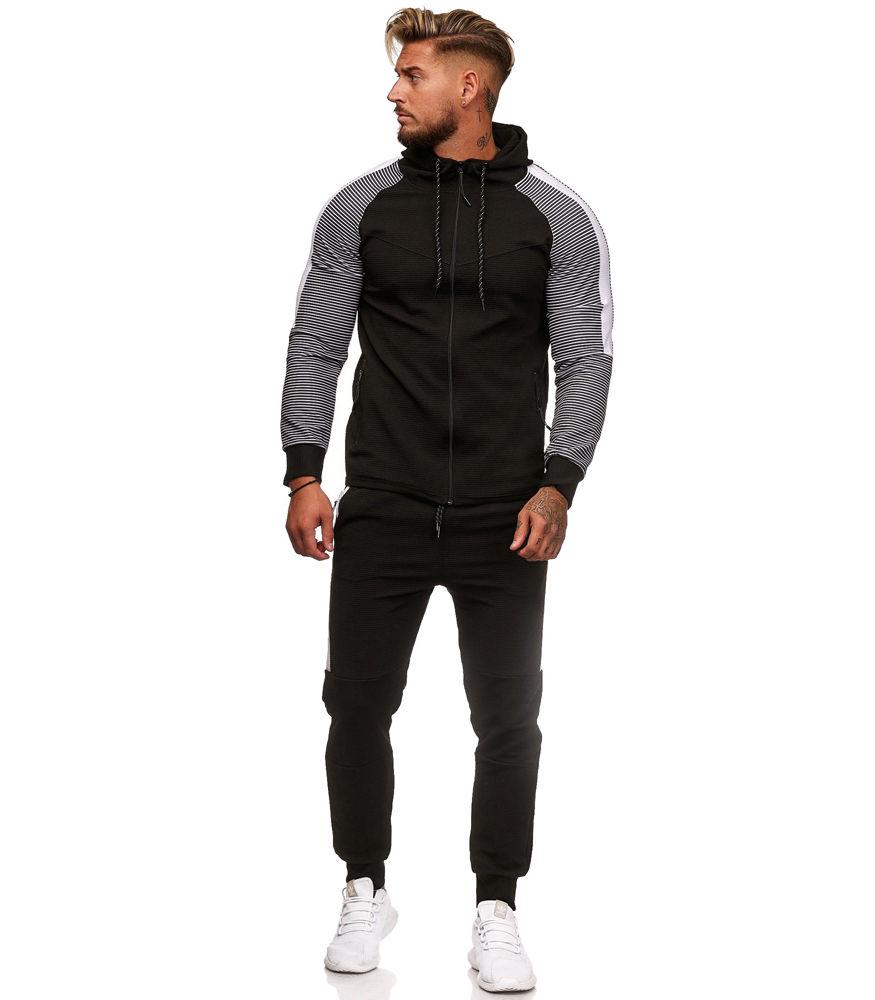 

Мужской спортивный костюм модный спортивный костюм 1121 черный