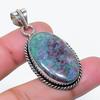 Natural Ruby Fuchsite Gemstone 925 Sterling Silver Jewelry Pendant 1.77" AP-15673