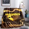 Hawks Teamgeist Decke Leichte Flanell Bettdecke Perfekt für Reisen, Camping, Wohnzimmer, Büros, Sofas, Fan Weihnachtsgeschenk