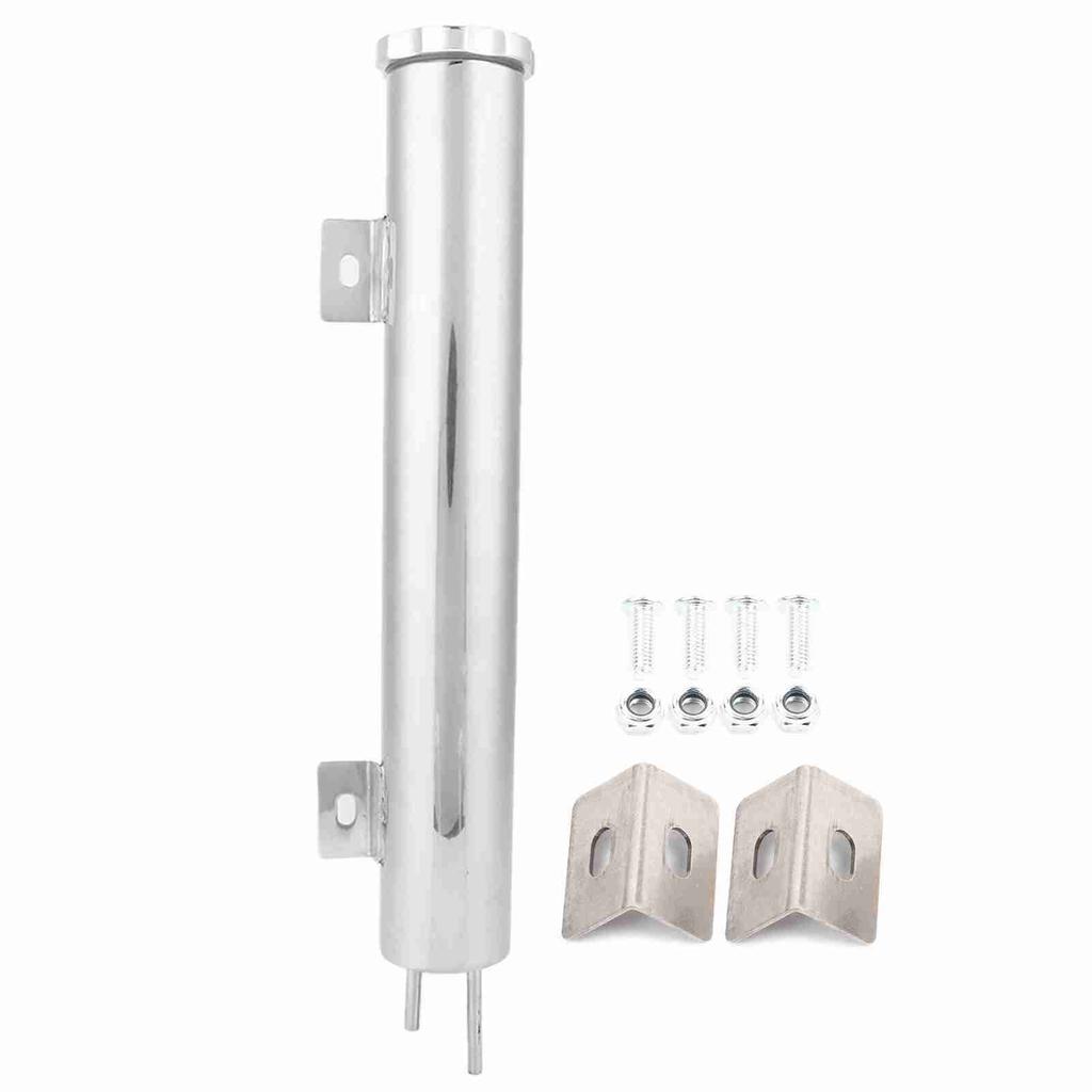 2 x 13in Stainless Steel Radiator Coolant Overflow Tank Universal Car Accessory