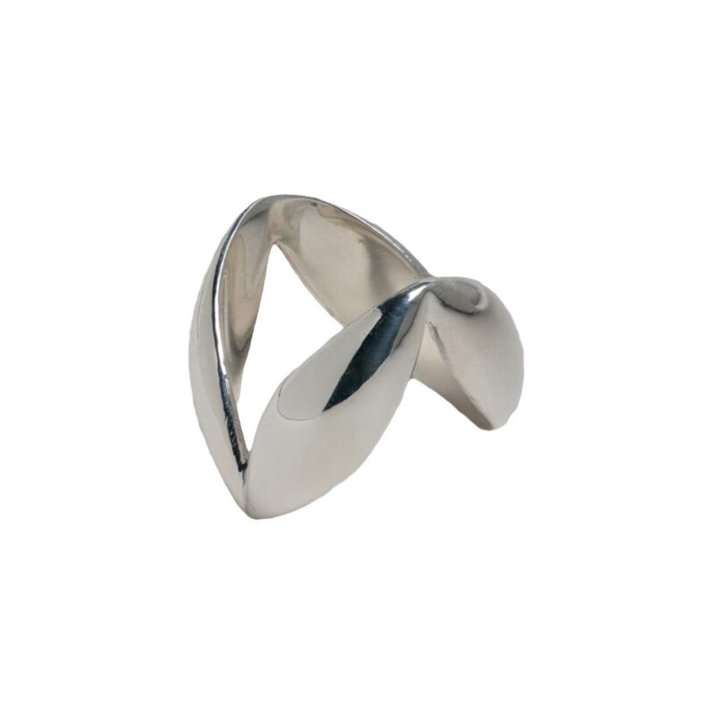 Nuovo Design di Nicchia Anello a V Irregolare Minimalista Moda Personalità Vento Freddo Anello Texture Avanzata