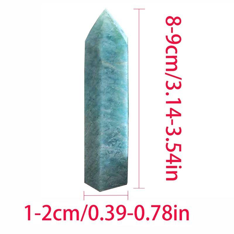 Unique 1pc Natural Blue Amazonite Stone Crystal Wand For Spiritual Growth And Healing