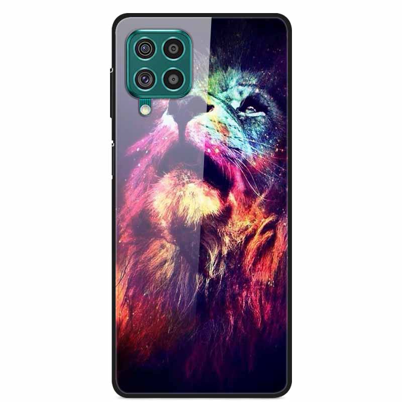 For Samsung M32 Case Tempered Glass Hard Back Cover Case For Samsung Galaxy A12 A22 M32 Phone Case Cover M 32 A 22 Funda Coque