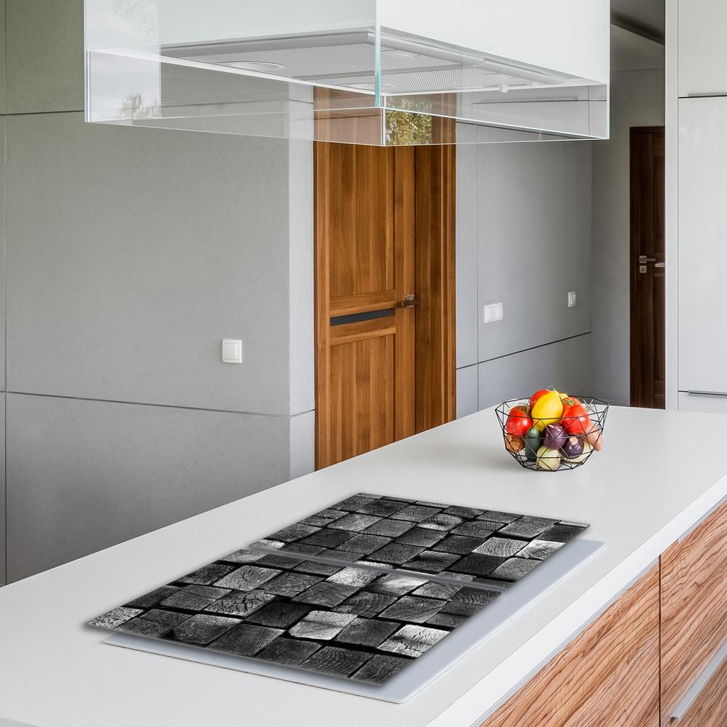 Glass Protective Stovetop Plate 2x40x52 Wood