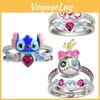 Interstellar Baby Anime Cartoon Character Stewie Angel Micro-set Diamond Ring Set