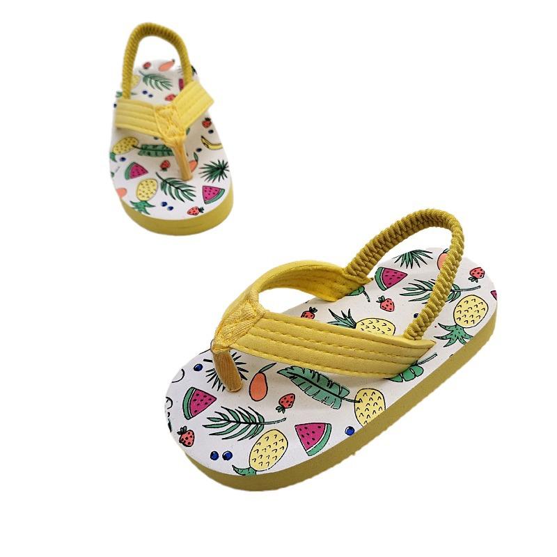 Boys Shoes, Cartoon-style Girls Slippers, Breathable Beach Shoes 22 жёлтый