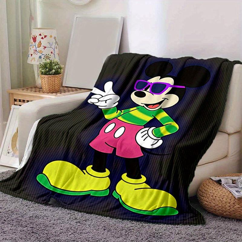 1pc, Cool Mickey Mouse Design Blanket - Seasonal Universal, Home Decoration, Throw Blanket, Soft Flannel Throw Blanket, Living Room, Travel, 100x150cm