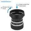 Haoge Bayonet Round Metal Lens Hood Shade for Voigtlander 35mm f2 ULTRON Aspherical Vintage Line VM Lens LH-VM11 12/35 (LH-12)