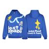 Unisex Broken Planet Print Velvet Hoodie - Trendy & Casual