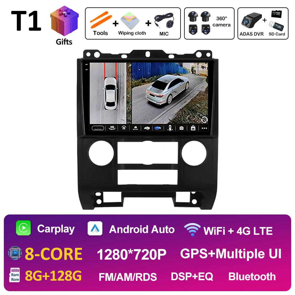 DSP Stereo Android Auto Carplay For Ford Escape 2007 2008 2009 2010 2011 2012 GPS Navi Smart System Touch Screen WIFI Auto Tools