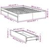 VidaXL Bed Frame with Drawers Without Mattress Sonoma Grey 150x200 Cm 3280655