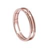 Gold-Plated Titanium Steel Hollow Ring for Women - Korean Style Fashion Statement