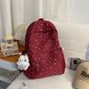 Schoolbag Korean Star Moon School Bag Female Junior High School Student Youth Girl Style High Value Campus Lightweight Simple Backpack
