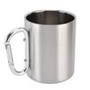 Stainless Steel Mug 360ml Double Wall Comfortable Handle Glossy Surface Exquisite Durable Stainless