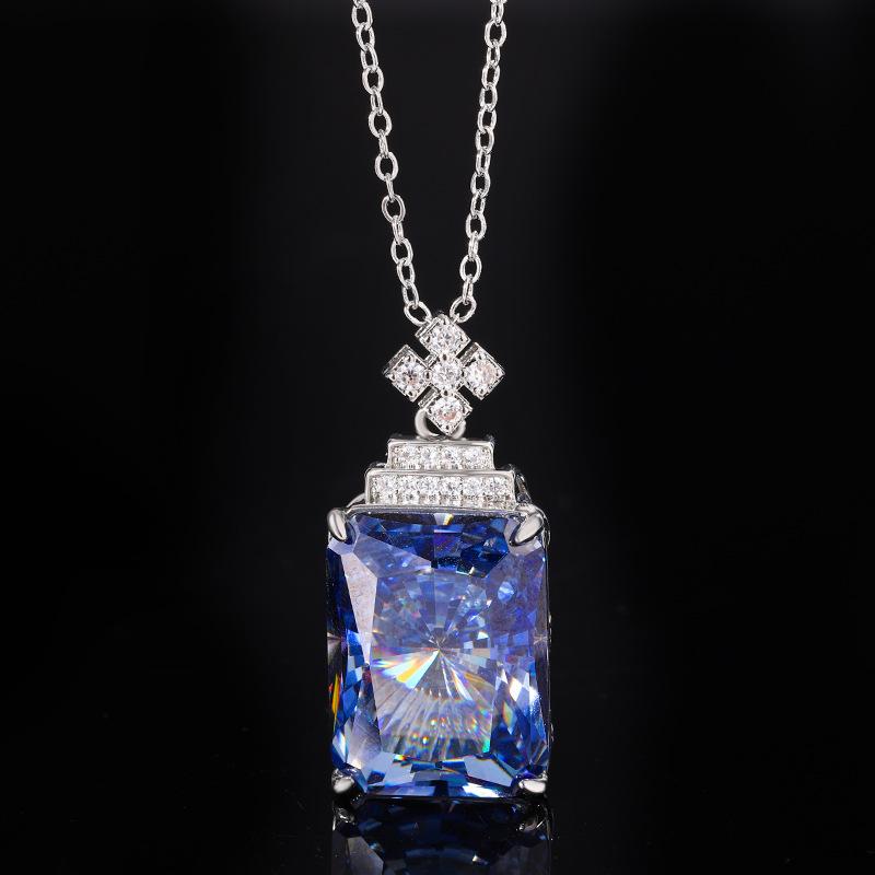 Bijoux Nid d'Oiseau Coupe Rétro Tempérament Pendentif Collier Pierre Principale 15 * 20