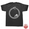 Sisyphus und Ouroboros Muster Philosophisches T-Shirt für Unisex Humorvoller Street Style Kurzarm Design Grafik T-Shirts Y2K