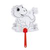 Children's DIY Graffiti Cartoon Fan - Summer Art & Craft Gift for Kindergarten