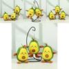 Delightful Four-inch Avocado Plush Doll Keychain Essential Cute Bag Decoration For Kids