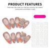 10Pcs Monet Garden Oval False Nails End UV Gel Material For Party Wedding Daily Use