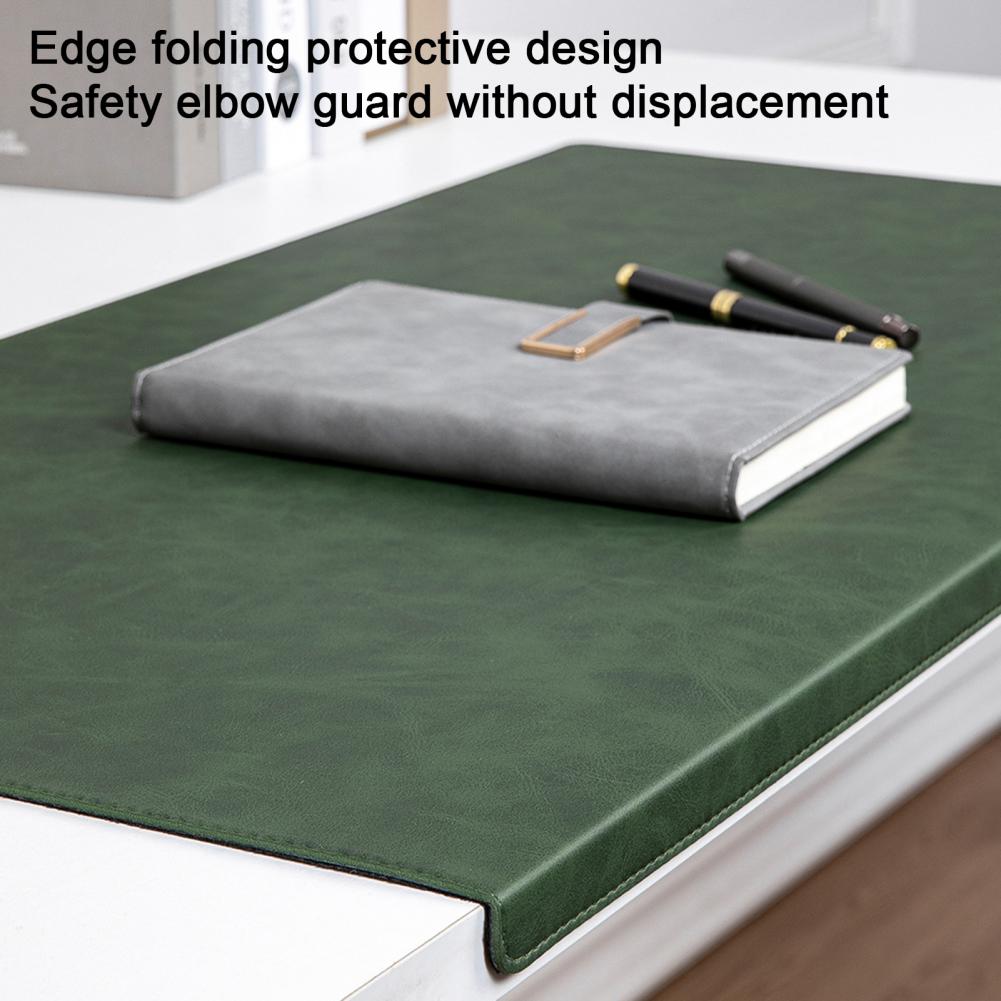 Faux Leather Desk Pad, Waterproof Non-slip Extended Gaming Mousepad, Large Keyboard Writing Mat Desktop Protector for Home Office