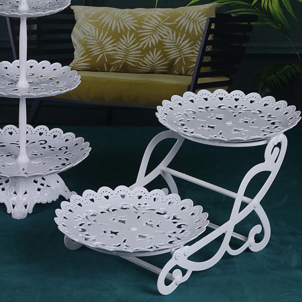 Nordic Dessert Rack Plastic Material Party Dessert Table Decoration Food Fruit Plate White Birthday Party Beautiful Cake Stand