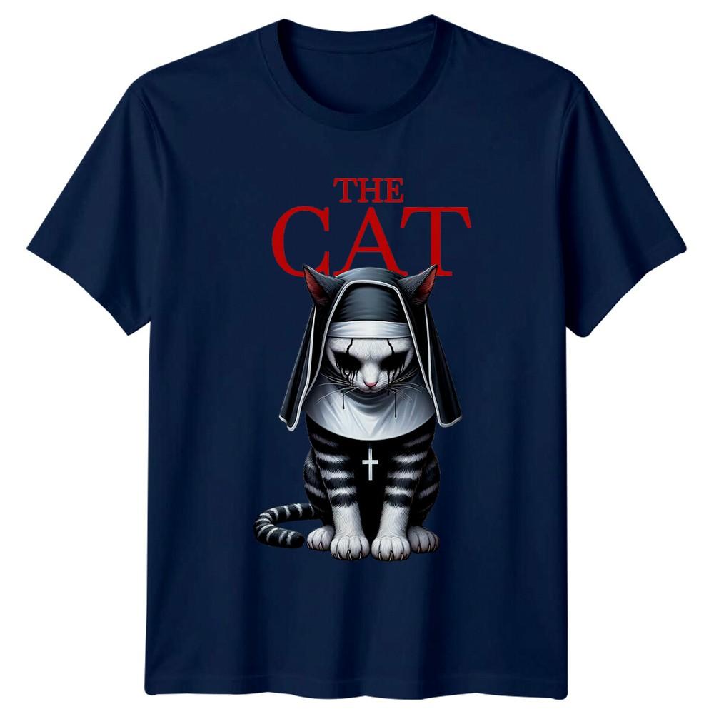 The Cat Nun Parody TShirt Religious Cat Pun Tee For Unisex And Unisex