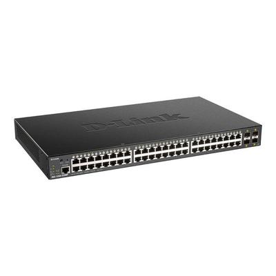 D-Link Network Switch - DGS-1250-52XMP/E - 48 PoE Ports - 4 SFP+ 10G Ports - 176 Gbps