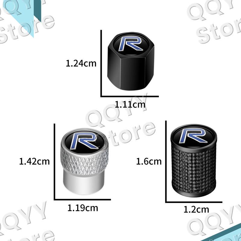 R Design Logo Auto Velg Band Klepjes Bandstam Luchtstof Kappen Voor Volvo V40 V60 V90 XC40 XC60 XC90 C30 C70 S40 S60 4 stuks