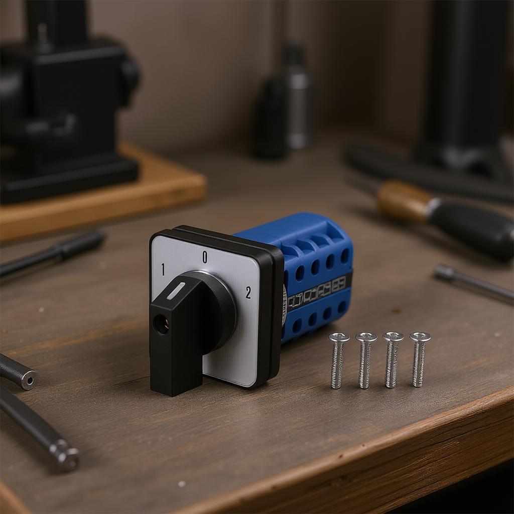 Cam Transfer Rotary Switch 660V 20A 3 Position with 4 Poles 16 Terminals for Use in Industrial and Electrical Control Systems