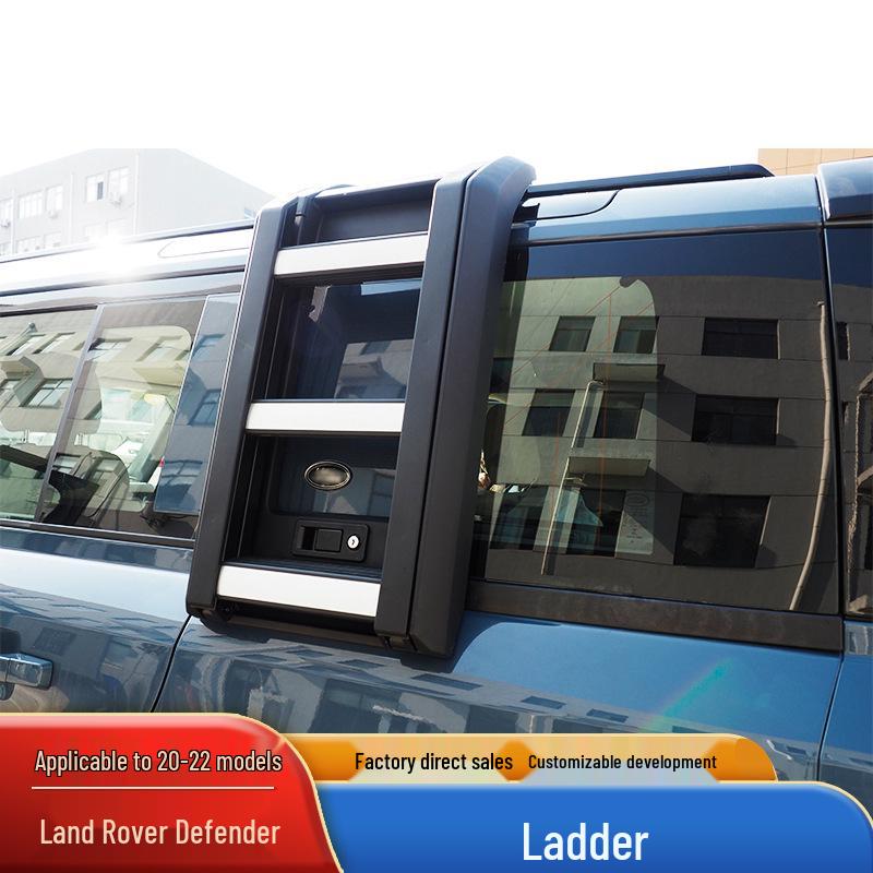 Folding Ladder Storage Box Pedal Kit for 20-23 Defender 110/90 Roof Luggage
