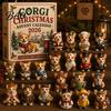 Colección Caja de Cuenta Atrás Calendario de Adviento para Perros, Juego de Adornos Acrílicos Navideños de 24 Días con Juguetes en Miniatura, Figuras Miniaturas, Decoración para Colgar en el Árbol, Regalo
